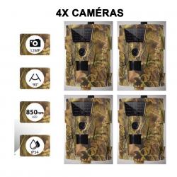 4X CAMÉRAS DE CHASSE NOCTURNE - DÉTECTEUR DE MOUVEMENT - PHOTOS/VIDÉOS - LIVRAISON GRATUITE