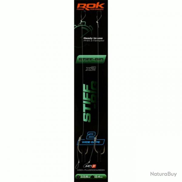 Lot De 2X Montages Stiff-Rig Wide Gape Rok T6