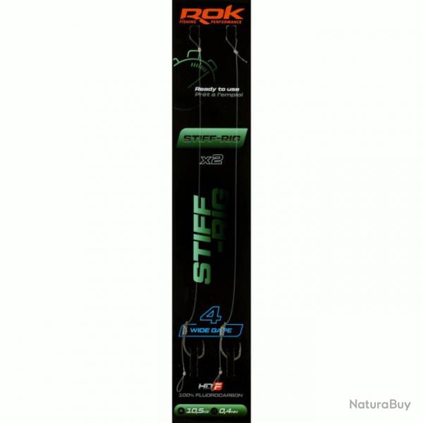 Lot De 2X Montages Stiff-Rig Wide Gape Rok T8