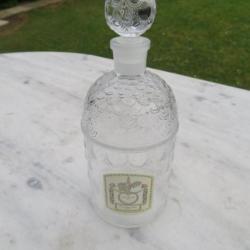Ancien flacon 250 ml, de parfum aux abeilles, Eau de Cologne du Coq avec son bouchon d'origine-Vide