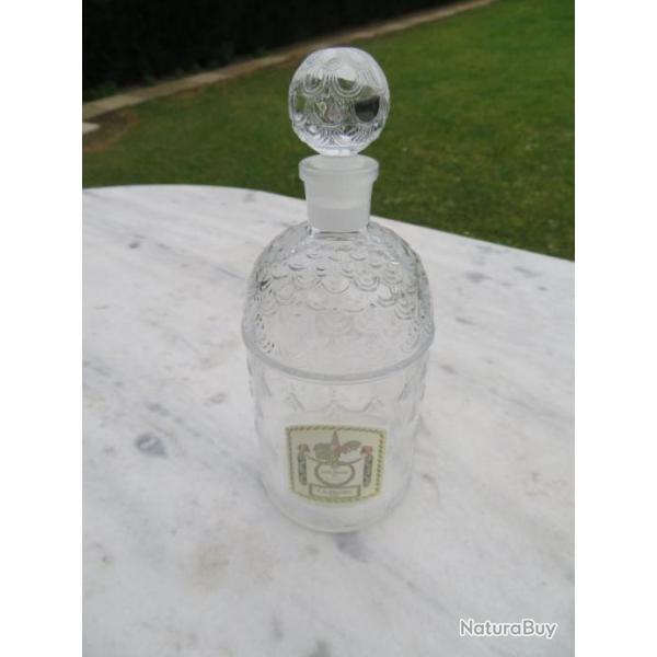 Ancien flacon 250 ml, de parfum aux abeilles, Eau de Cologne du Coq avec son bouchon d'origine-Vide