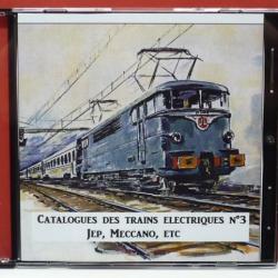 58 CATALOGUES de TRAINS ELECTRIQUES JEP, HORNBY, MECCANO, etc sur un CD