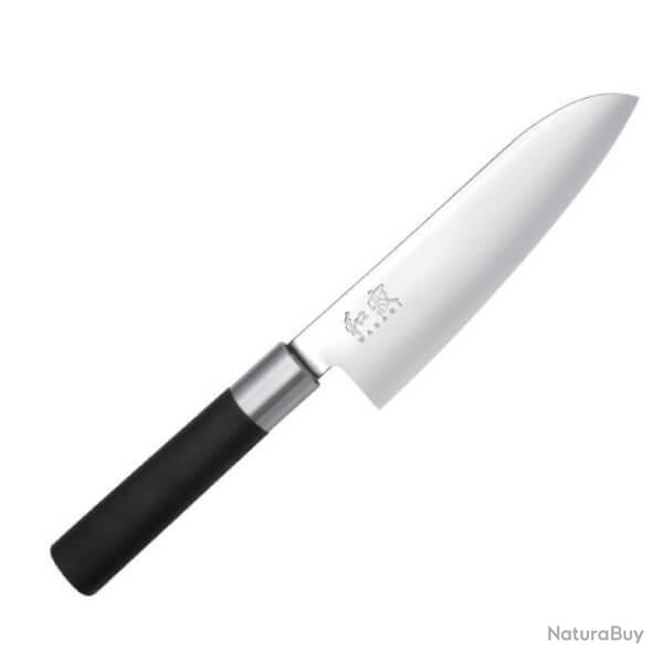 6716.S Couteau Santoku Kai Wasabi black inox