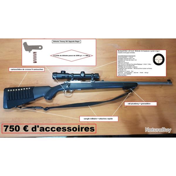 carabine ruger 77/44 magnum inox
