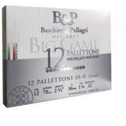 CHEVROTINE B&P BIG GAME PALLETTONI NICKELE CAL 12/70 12 GRAINS