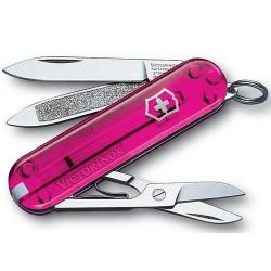 COUTEAU VICTORINOX CLASSIC PINK TRANSLUCIDE 6203.T5