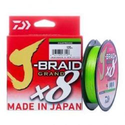 TRESSE DAIWA J.BRAID GRAND CHARTREUSE X8 BRINS 135M 0.06 mm
