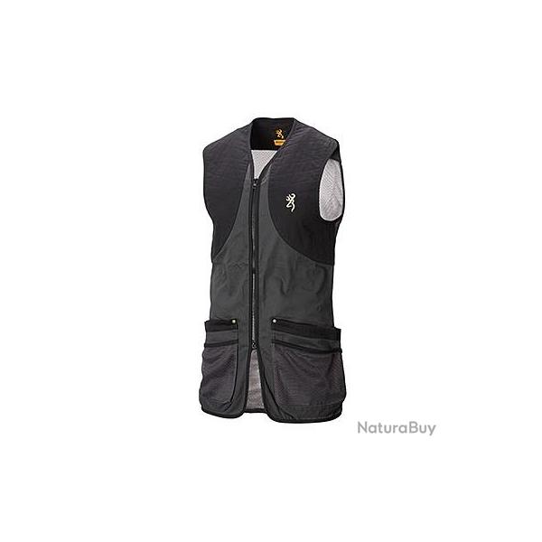 Gilet de Ball-trap SHOOTING veste CLASSIC BROWNING ANTHRACITE - BALL-TRAP