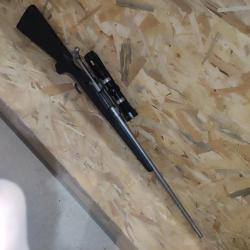 Carabine à répétion Winchester M707 avec lunette sur pivot d'occasion