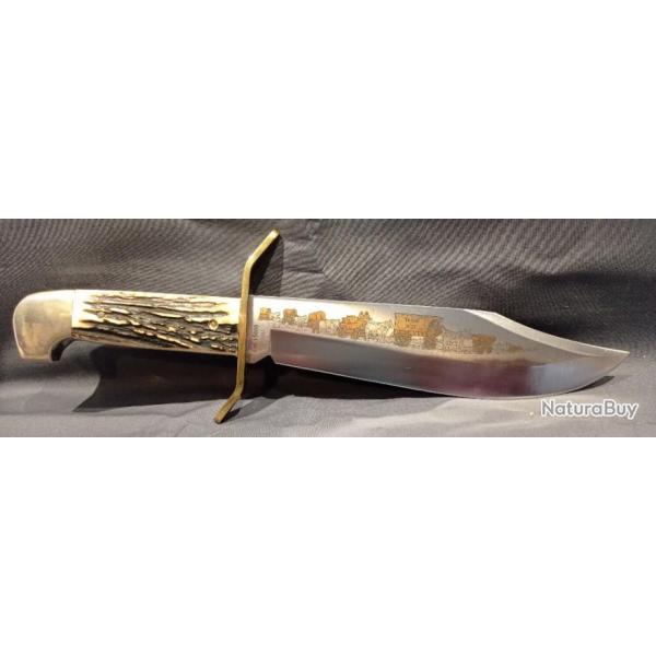 Trs rare couteau commmoratif Bowie knife WESTERN USA 1836_1986 150th anniversary of Texas