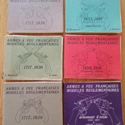 Collection complète " Armes à feu Française modèles réglementaires" J.Boudriot