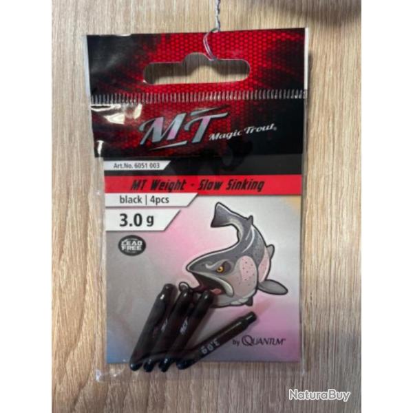 Plomb truite quantum magic trout MT weight-slow sinking 3g
