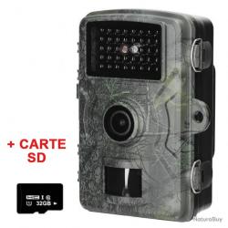 CAMÉRA DE CHASSE 38 LEDS - ÉCRAN TFT INTERNE - IP66 - CARTE SD 32Go OFFERTE - LIVRAISON GRATUITE