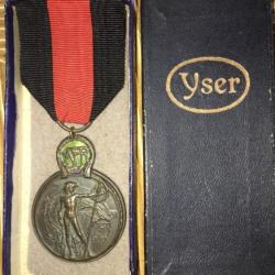 Médaille de l'YSER en boite de 14 18  ww 1