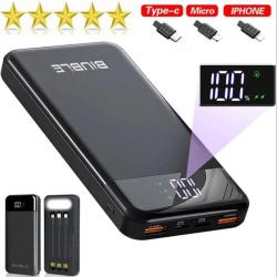 Batterie externe Portable 30 000mAh, pour GILET CHAUFFANT