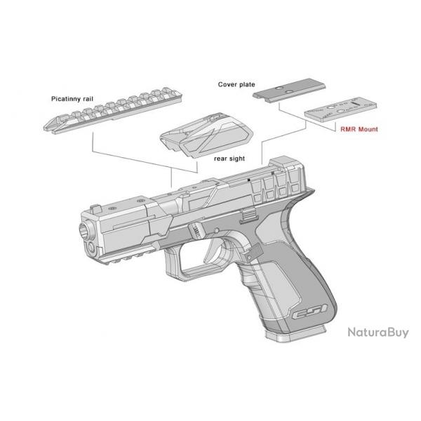 PISTOLET 6MM XG8 POD GAZ