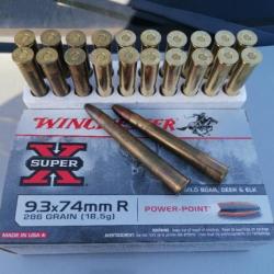 Munitions 9.3x74r 286 grain (18.5g)