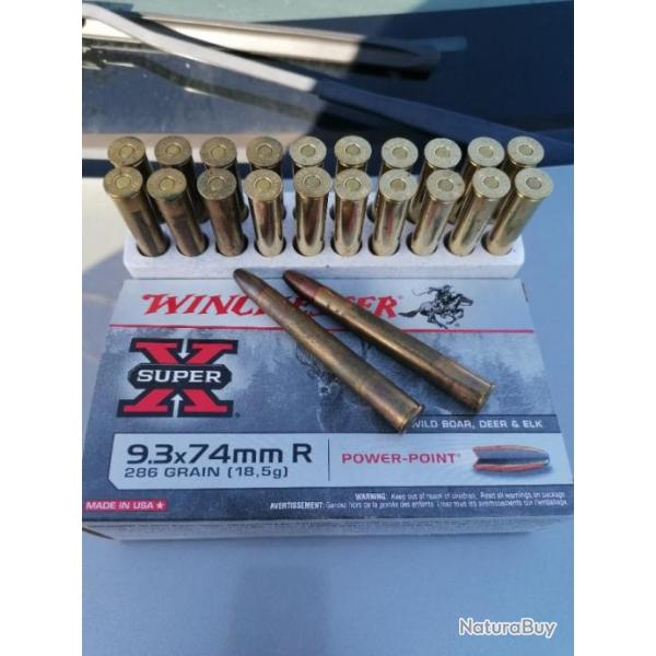 Munitions 9.3x74r 286 grain (18.5g)