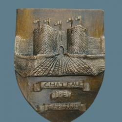 Blason du Château de Péronne WW1 avec accroche au dos