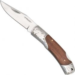 Couteau de poche Haller avec manche en bois de padouk