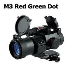 Red Dot M3 montage Cantilever avec laser rouge pour rail picatinny
