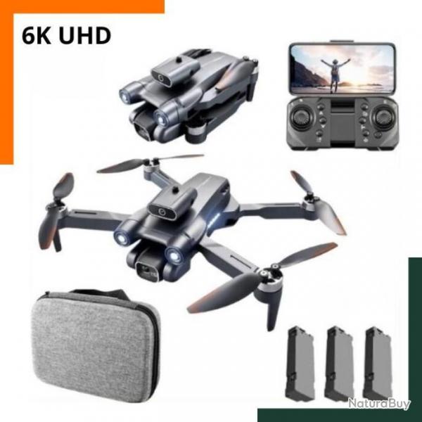 Drone 6K UHD Wifi double camra - 3 batteries 1800mAh - Vol  360 - LIVRAISON RAPIDE