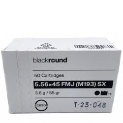 50 Cartouches Blackround 5.56 55gr FMJ (M193)