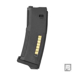 Chargeur EPM ajustable 30-120 BBs pour M4/SCAR NGRS AEG - Noir - PTS