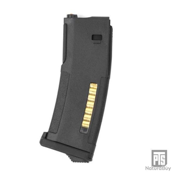 Chargeur EPM ajustable 30-120 BBs pour M4/SCAR NGRS AEG - Noir - PTS