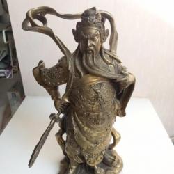 statuette XIXème art asiatique hauteur 26 cm en bronze Statuette XIXème Art Asiatique  Hauteur 26 Cm