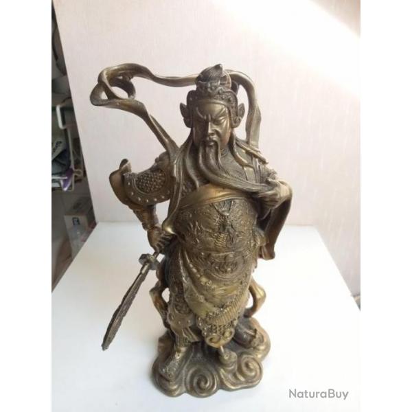 statuette XIXme art asiatique hauteur 26 cm en bronze Statuette XIXme Art Asiatique  Hauteur 26 Cm
