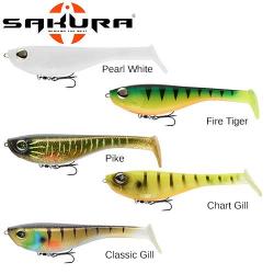 Leurre Souple Sakura Dekai Swimbait 120 120mm 28g Pearl white