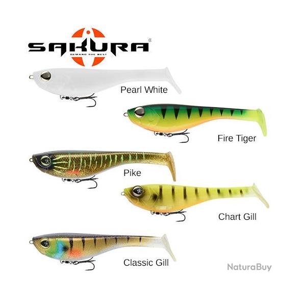 Leurre Souple Sakura Dekai Swimbait 120 120mm 28g Pearl white