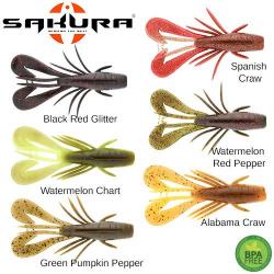 DESTOCKAGE ! Leurre Souple Zarigani Craw 3.8 - 95mm Spanish Craw