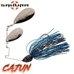 Leurre Cajun Spinnerbait Sakura Dw 1/2 Oz 14g Black Blue