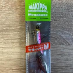 Leurre dur de pêche megabass makipa 7g rose