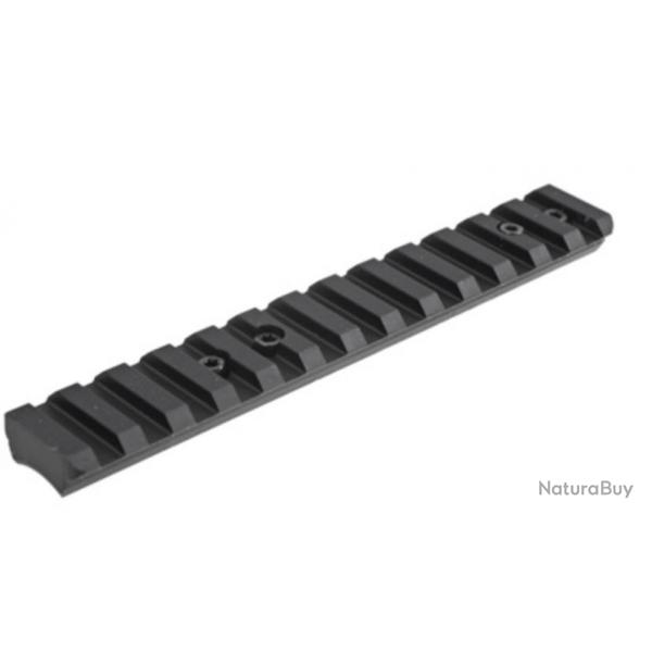 Ruger Picatinny Scope Base For Ruger American Rimfire, 0 MOA, Black - 90674