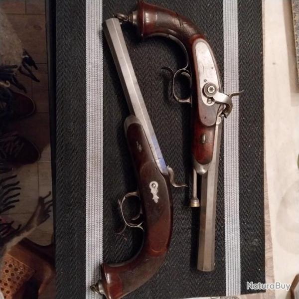 Paire pistolets manufacture de Chatellerault