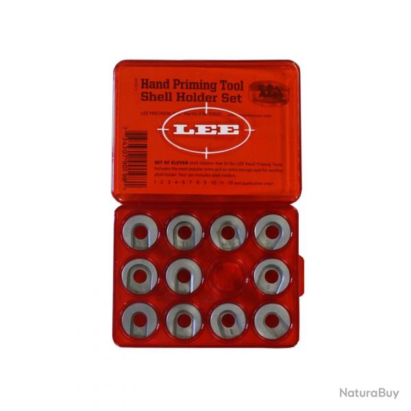 Lee Precision - Kit de 11 Shell Holders (support de douille) Auto-Prime-Kit de 11 Shell Holders (sup
