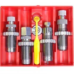 jeux de 4 outils carbure Deluxe pour calibres d'armes de poing - Lee Precision-9x19 Luger #90963