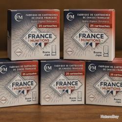 Cartouches France Munition Normale BG Cal.12 Plomb 4/6/7/8 - 125 cartouches - Pack économique