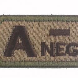 Patch A- Groupe sanguin A- Beige velcro - Livraison gratuite