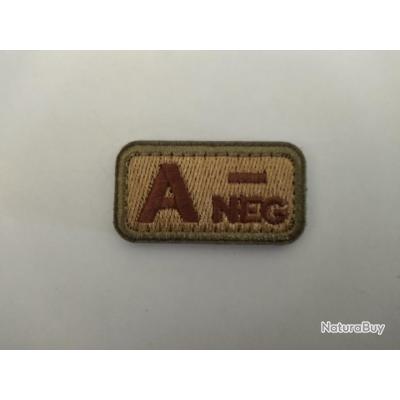 Patch Velcro Groupe Sanguin O+ – Insigne Militaire Ou Médical – France