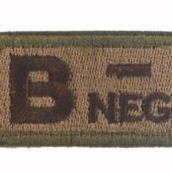 Patch B- Groupe sanguin B- Beige velcro - Livraison gratuite