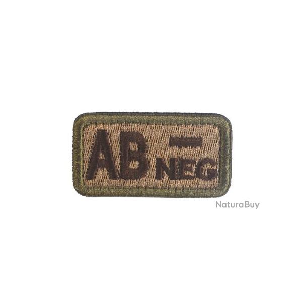 Patch AB- Groupe sanguin AB- Beige velcro - Livraison gratuite
