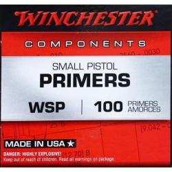 VENTE FLASH ! - Lot de 500 Amorces Winchester Small Pistol WSP