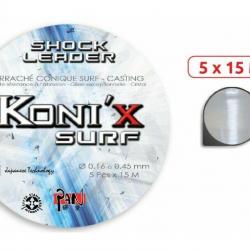 SHOCK LEADER KONI'X SURF PAN Ø 0,18/0,45mm/3.45-13.80kg 5*15M