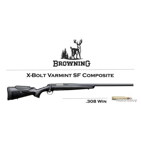 1 euro sans prix de rserve - Browning X-Bolt SF Composite Adjustable Threaded Calibre .308 Win