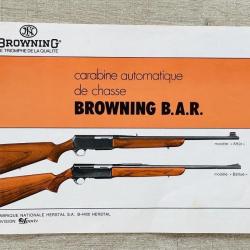 Notice carabine Browning Bar Occasion