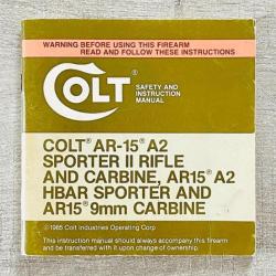 Notice Colt AR15 Occasion
